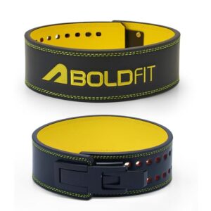 Boldfit Gym Belt for Men Workout Heavy Lever Deadlift Belt for Men Weightlifting
