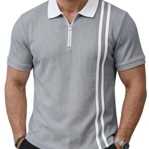 Waffle Polo T Shirt for Men