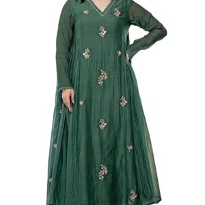KLOSIA Women Embroidery Solid Anarkali